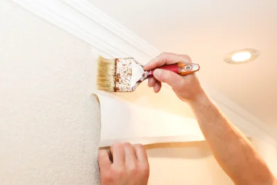 Pose de papier peint à Massognes — revêtements muraux et toiles de verre